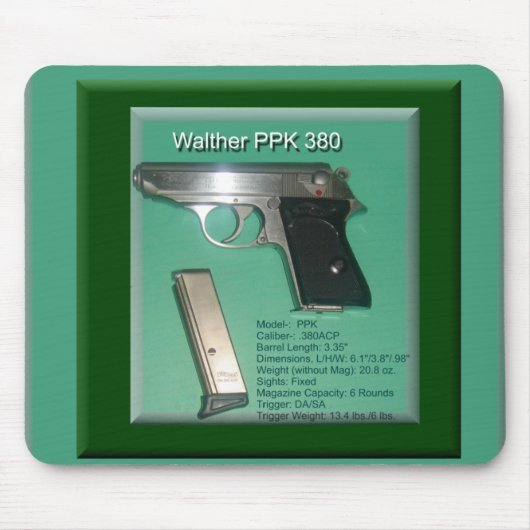 Walther PPK380ACP Mousepad (Vorne)