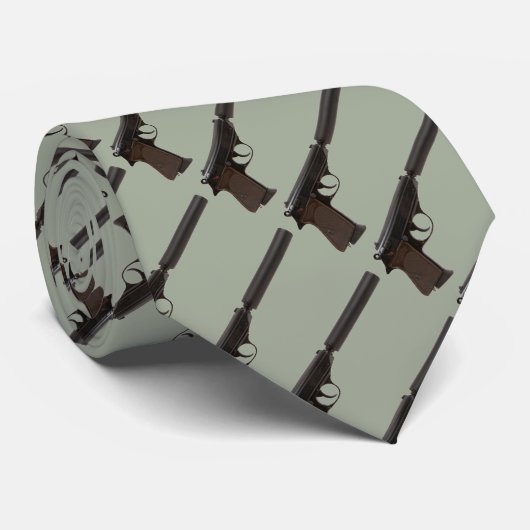 Walther PPK mit Schalldämpfer Krawatte (Gerollt)