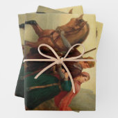 Walther und Hildegund fliehen mit ihrem Pferd Geschenkpapier Set (Beispiel)
