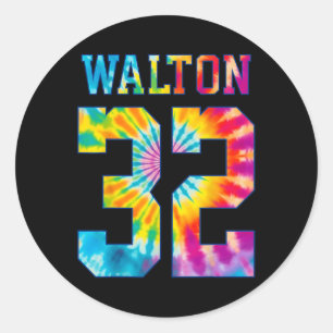 Walton Gefärbte Krawatte 32 Walton Runder Aufkleber