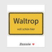 Waltrop Aufkleber Sticker Autoaufkleber (Blatt)
