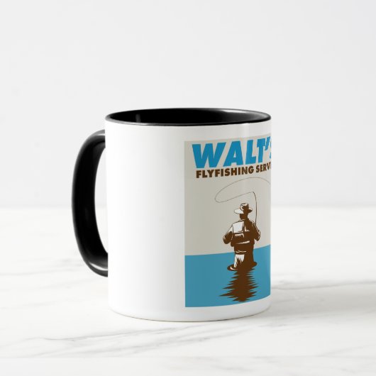 Walts Flyfishing Service-Tasse Tasse (Vorderseite Links)