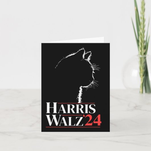 Waltz 2024 Election Cat Lady Kamala Harris Tim Wal Karte (Vorderseite)