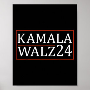Waltz 2024 Harris 2024 Kamala Harris für Präsident Poster