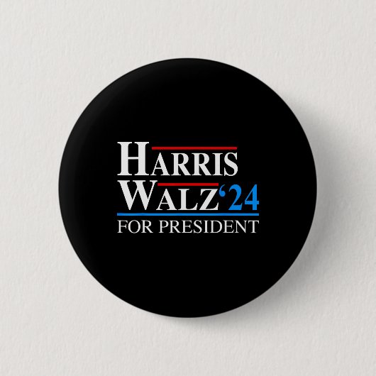 Waltz 2024 VP Vizepräsident Kamala Harris Tim Wal Button (Vorderseite)