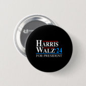 Waltz 2024 VP Vizepräsident Kamala Harris Tim Wal Button (Vorne & Hinten)