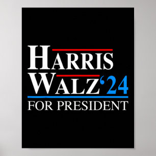 Waltz 2024 VP Vizepräsident Kamala Harris Tim Wal Poster
