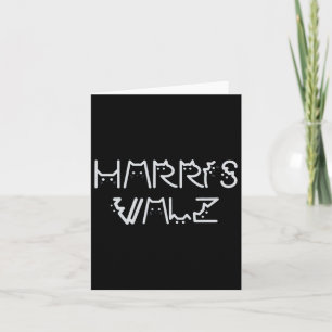 Waltz 2024 Wahl Funny Cat Kamala Harris Tim Wa Karte