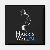 Waltz 2024 Wahl Funny Cat Kamala Harris Tim WA Magnet (Vorne)