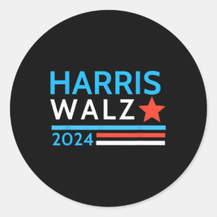 Waltz 2024 Wahl Kamala Harris Tim Waltz 2024 1 Runder Aufkleber