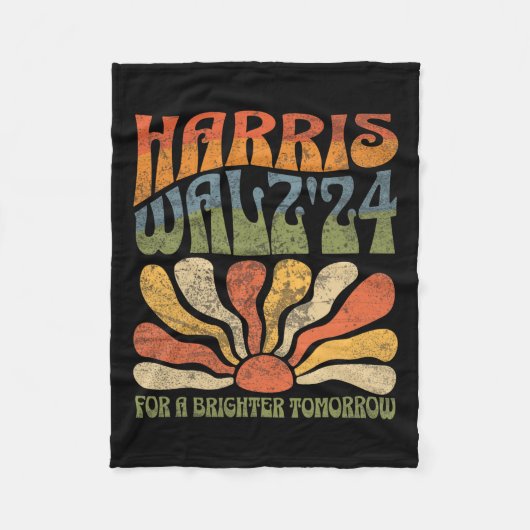 Waltz 2024 Wahl Kamala Harris Tim Waltz 2024 2 Fleecedecke (Vorderseite)