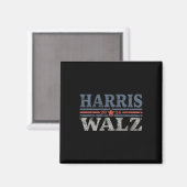 Waltz 2024 Wahl Kamala Harris Tim Waltz 2024 3 Magnet (Vorderseite/Rückseite)