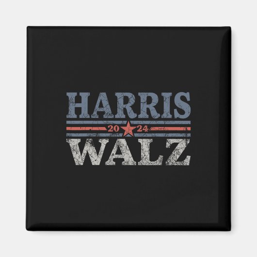 Waltz 2024 Wahl Kamala Harris Tim Waltz 2024 3 Magnet (Vorne)