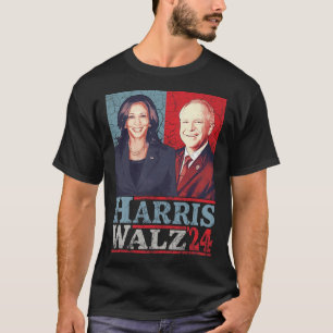 Waltz 2024 Wahl Kamala Harris Tim Waltz 2024 5 T-Shirt