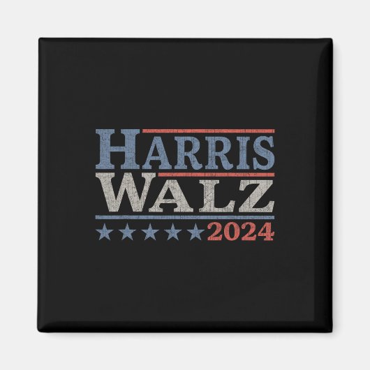 Waltz 2024 Wahl Kamala Harris Tim Waltz 2024 & Magnet (Vorne)
