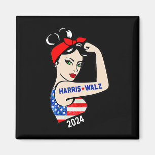Waltz 2024 Wahl Kamala Harris Tim Waltz 24 Wom Magnet