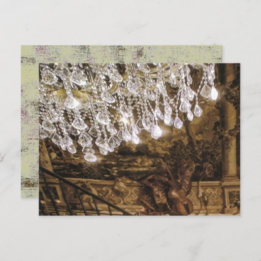 Waltz Chandelier ~ Postcard Postkarte (Vorne/Hinten)