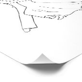 Waltz Dance Zeichnend Kunst Fotodruck (Ecke)