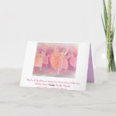 Waltz der Blume Grußkarte Feiertagskarte (Rückseite)