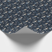 Waltz der Schneeflocken, Blue Nutcracker Ballet Geschenkpapier (Ecke)