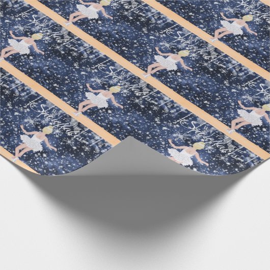 Waltz der Schneeflocken das Nutcracker Ballett Geschenkpapier (Ecke)