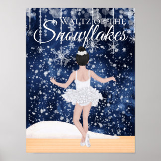 Waltz der Schneeflocken das Nutcracker Ballett Poster