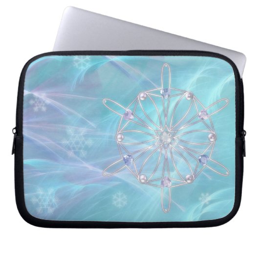 Waltz der Schneeflocken Laptop-Sieb Laptopschutzhülle (Vorderseite)