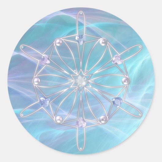 Waltz der Snowflakes Stickers (Vorderseite)
