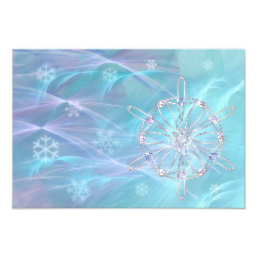 Waltz des Snowflakes Foto Print (Vorne)
