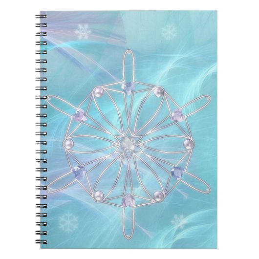 Waltz des Snowflakes-Notebooks Notizblock (Vorderseite)