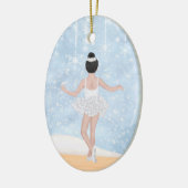 Waltz von Snowflakes Nutcracker Ballett Weihnachte Keramik Ornament (Links)