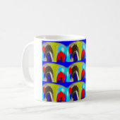 Waltzende Wasserfallkunst Kaffeetasse (Vorderseite Links)