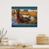 Waltzing Matilda with Banjo Paterson Lyrics and St Poster (Küche)