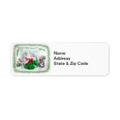 Waltzing Santa & Mrs. Claus Avery Label (Vorne)