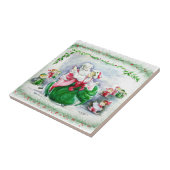 Waltzing Santa & Mrs. Claus Tile Fliese (Seite)