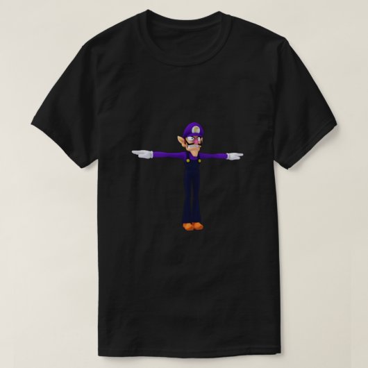 Waluigi T-Pose Meme Classic T-Shirt (Design vorne)