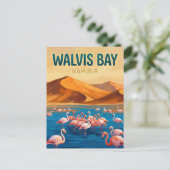 Walvis Bay Lagune Namibia Postkarte (Stehend Vorderseite)