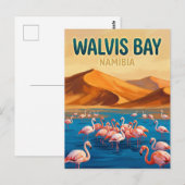 Walvis Bay Lagune Namibia Postkarte (Vorne/Hinten)
