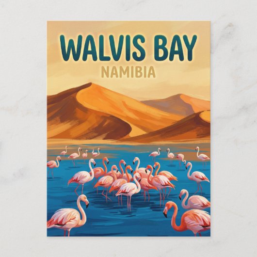 Walvis Bay Lagune Namibia Postkarte (Vorderseite)