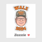 Walz 2024 aufkleber (Blatt)