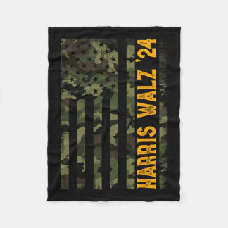 Walz 2024 Camouflage Kamala Fleecedecke