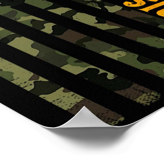 Walz 2024 Camouflage Kamala Poster (Ecke)