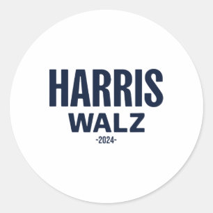 Walz 2024 für Präsident Patriotic Kamala Waltz 202 Runder Aufkleber