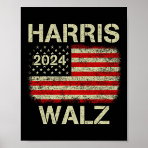 Walz 2024 Kamala Harris 2024 Tim Walz 2024 USA Poster