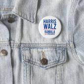 Walz 2024 Kamala Harris für Präsident Tim Walz Button (Beispiel)