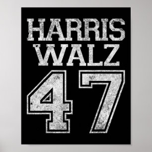 Walz 2024 Kampagne Für Präsident Harris Walz Vint Poster
