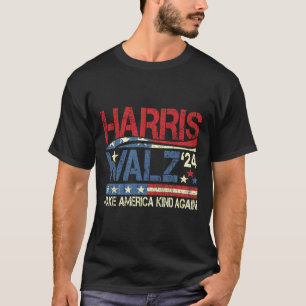 Walz 2024 macht Amerika wieder freundlich Harris W T-Shirt