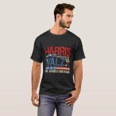 Walz 2024 macht Amerika wieder freundlich Harris W T-Shirt (Vorne ganz)