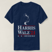 walz 2024 offensichtlich Tasche T-Shirt (Design vorne)
