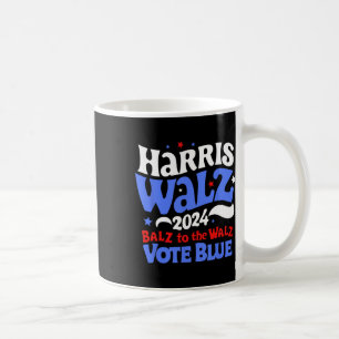 Walz 2024 Wahl Balz zum Walz Vote Blue Funn Kaffeetasse